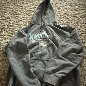 Varsity Gray Pullover Hoodie Sweatshirt